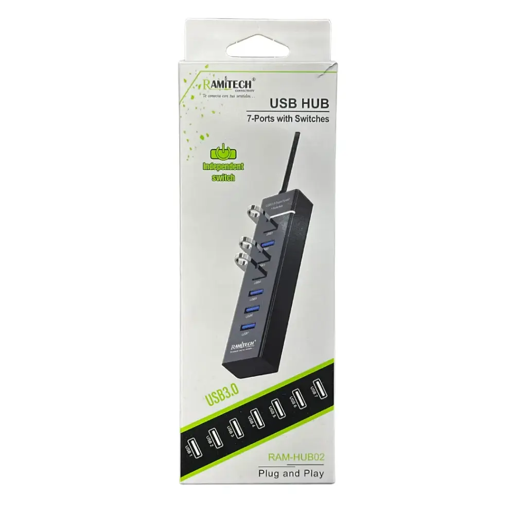 MULTIPUERTOS USB 7 PUERTOS 3.0 HUB02
