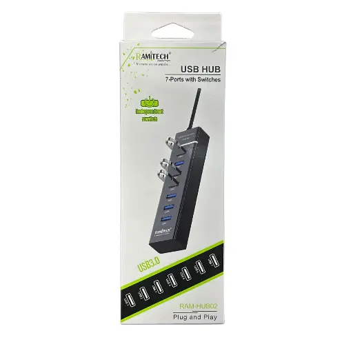MULTIPUERTOS USB 7 PUERTOS 3.0 HUB02